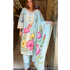 "MADHU"-HANDPAINT SUIT