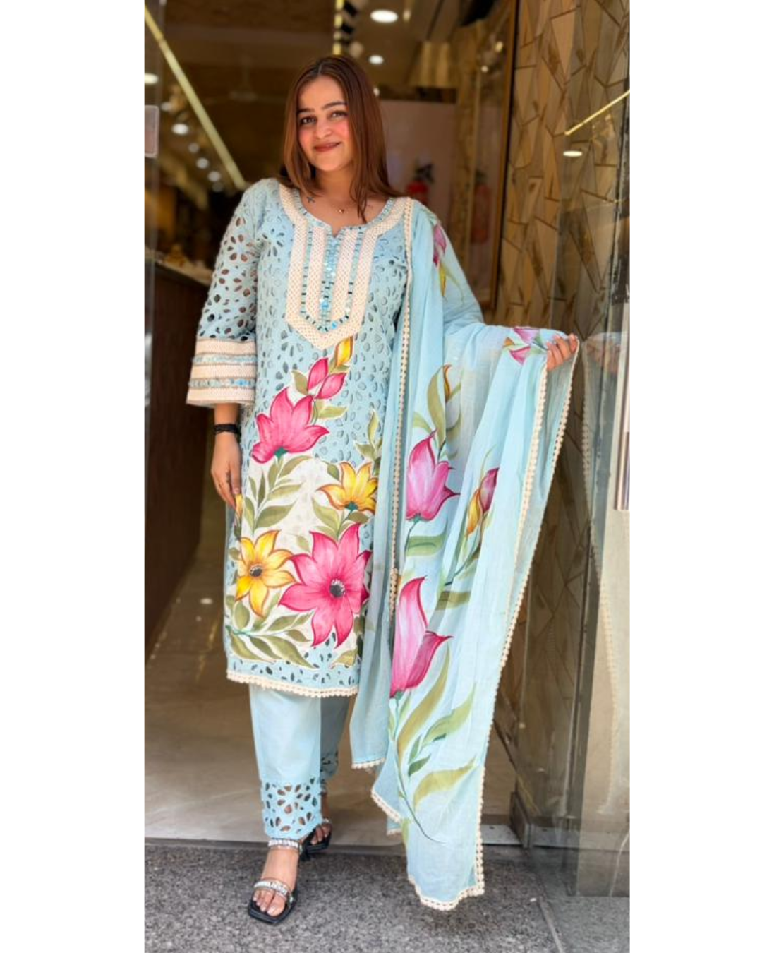 "MADHU"-HANDPAINT SUIT