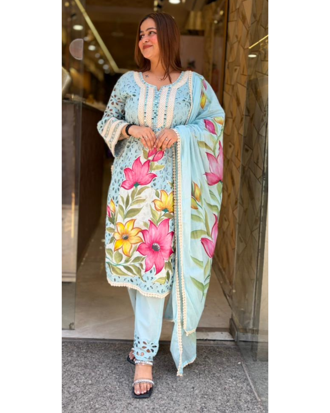 "MADHU"-HANDPAINT SUIT