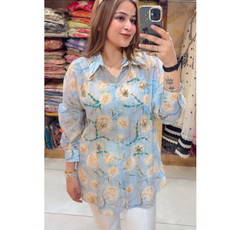 "SILQ"-EMBELISHEED SHIRT