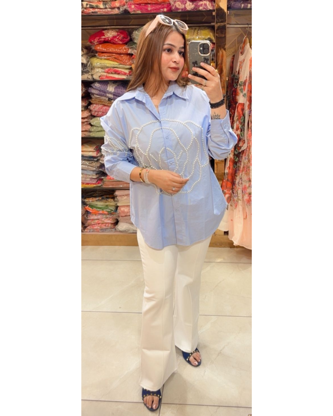 "ROSE"-COTTON SHIRT