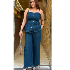"DEMI"-DENIM CORDSET