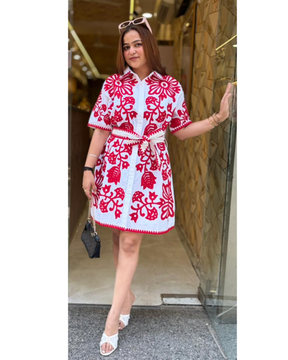 "LILY"-EMROIDERED DRESS
