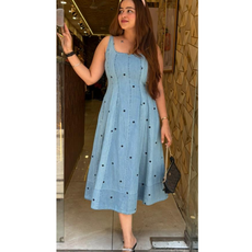 "HEART"-DENIM DRESS