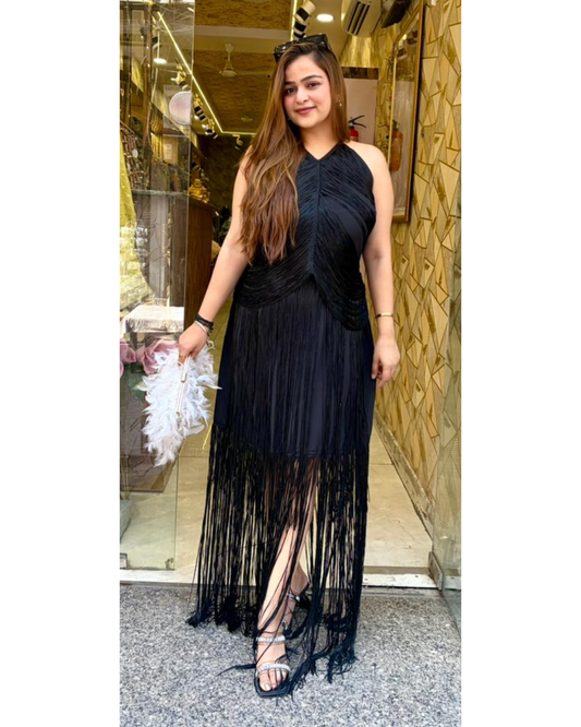 SHOLOSI-FRINGES DRESS
