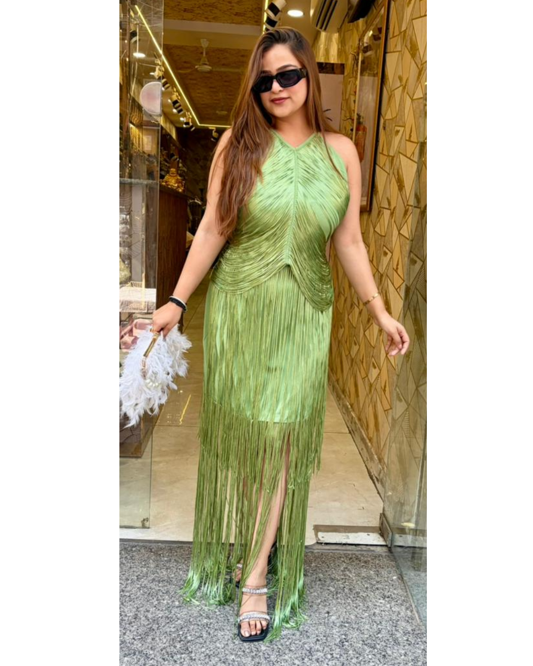 SHOLOSI-FRINGES DRESS