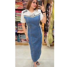 DONUT-DENIM DRESS