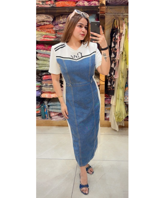 DONUT-DENIM DRESS