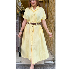 CHICA-COTTON DRESS WITH BELT