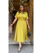 NANCY-KOREAN DRESS WITH BELT