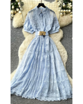 DIYA-COTTON FLARE DRESS
