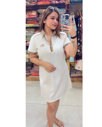 ELLOIUS-TEESHIRT DRESS