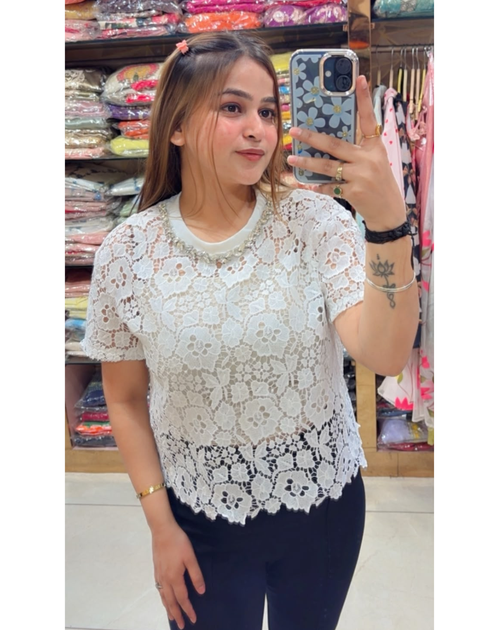 SHIKHA-CROCHET TOP