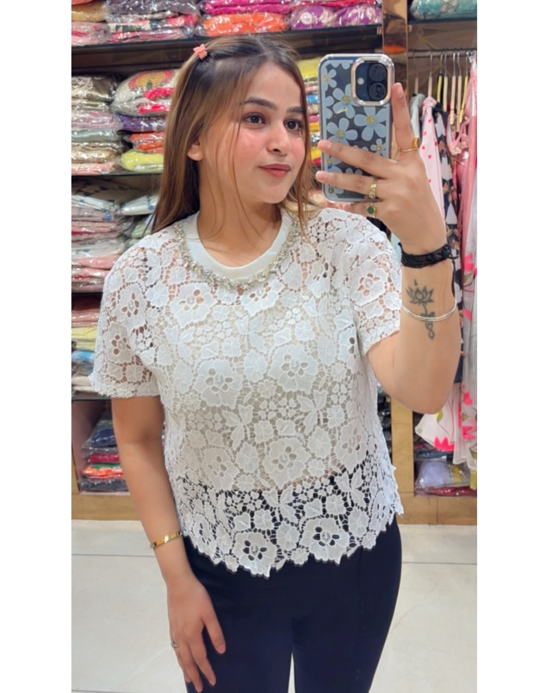 SHIKHA-CROCHET TOP