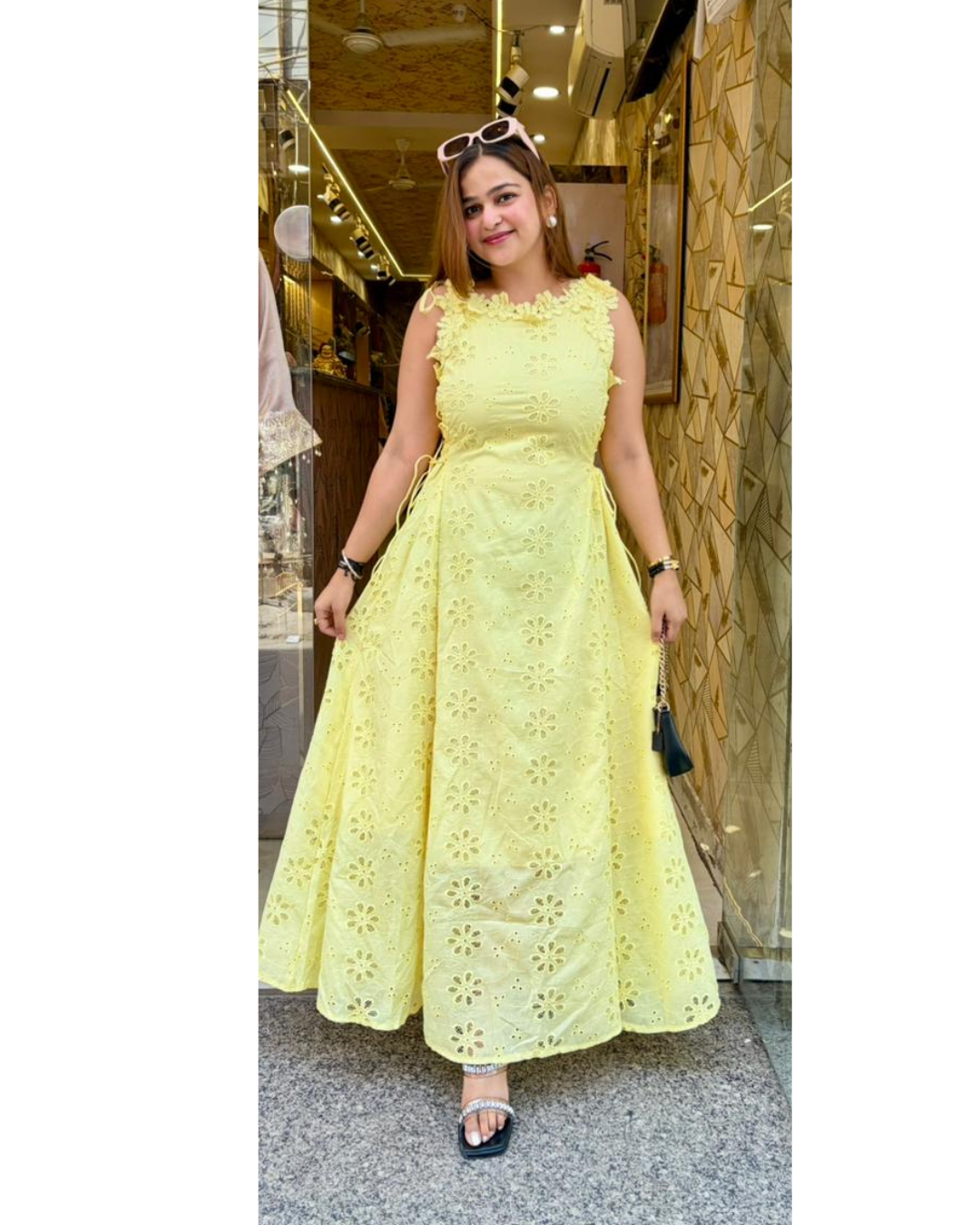 DAISY-FLARE DRESS
