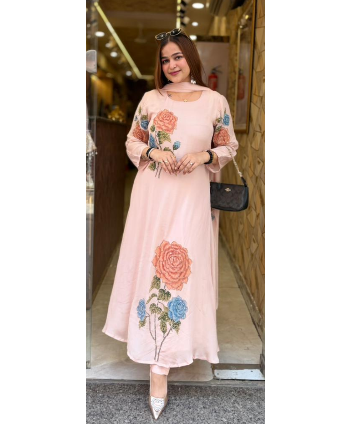 SNEHA-BRUSHPAINT SUIT