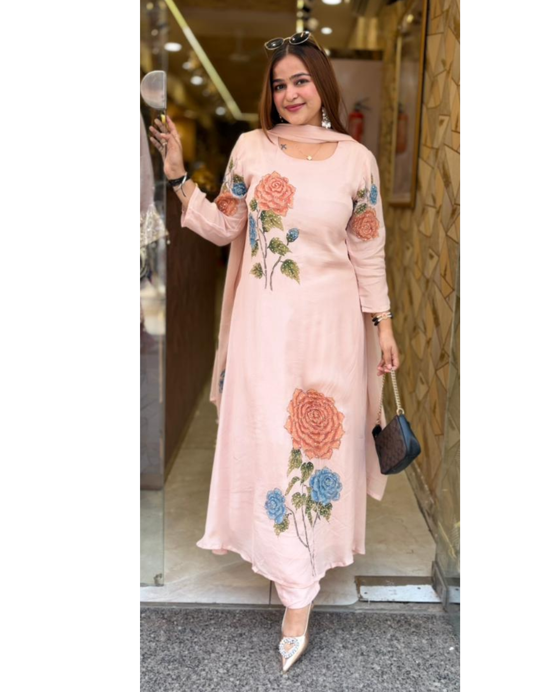 SNEHA-BRUSHPAINT SUIT