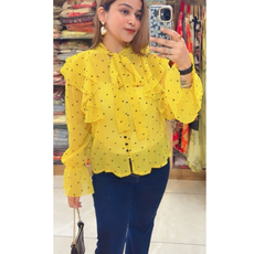 HEART-RUFFLE TOP