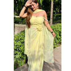 FIONA-DRAPE DRESS