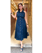 SHERRY-DENIM DRESS