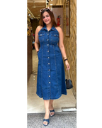 SHERRY-DENIM DRESS