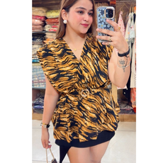 DIYA-PEPLUM TOP WITH BELT