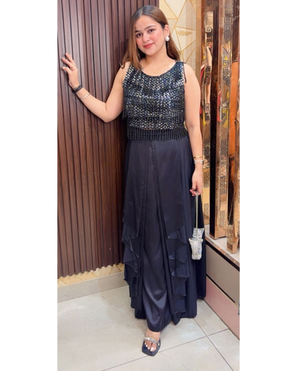 SIYA-PEARL DRAPE SET