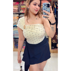 POLKA TOP WITH METALLIC
