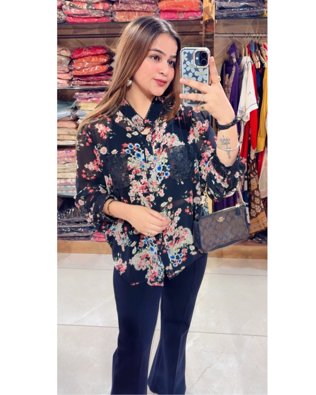 SHIA-FLORAL SHIRT
