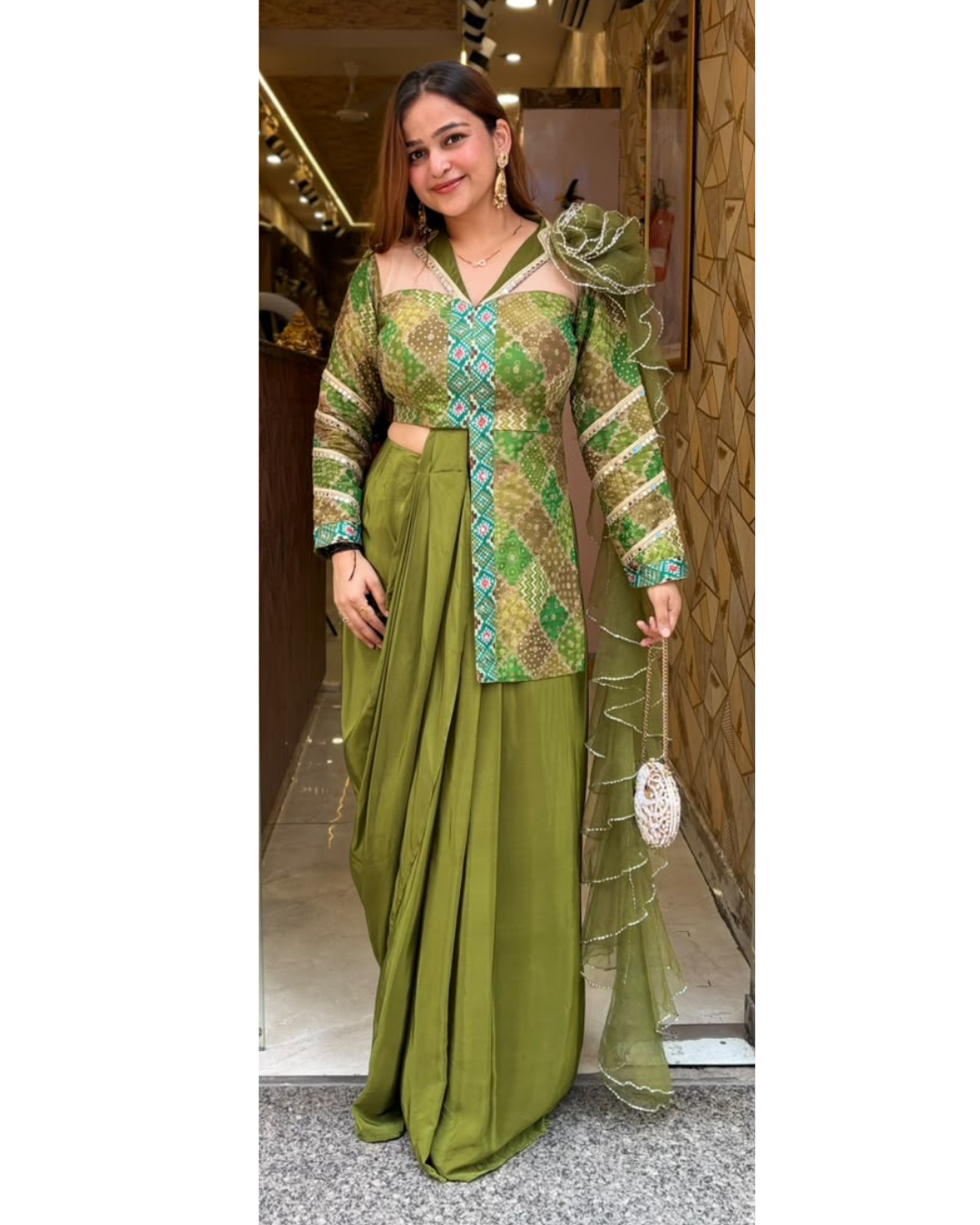 MEERA-DRAPE SET