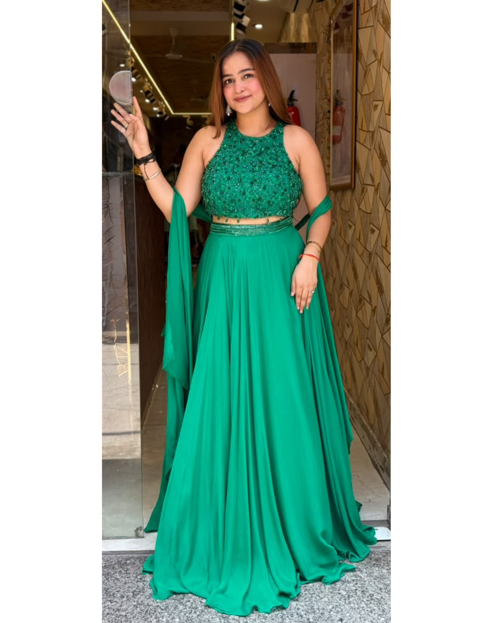RASHMIKA-INDOWESTERN SET