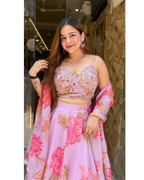 "ISHRA"-FLORAL LEHENGA