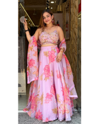 "ISHRA"-FLORAL LEHENGA