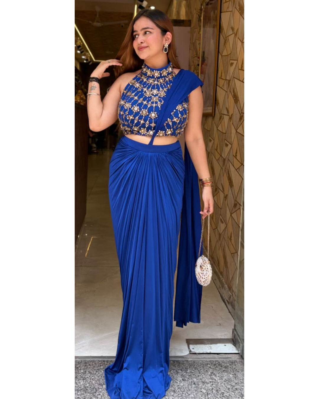 BIANCA-DRAPE SAREE