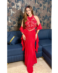 AASHIMA-DRAPE INDO SET