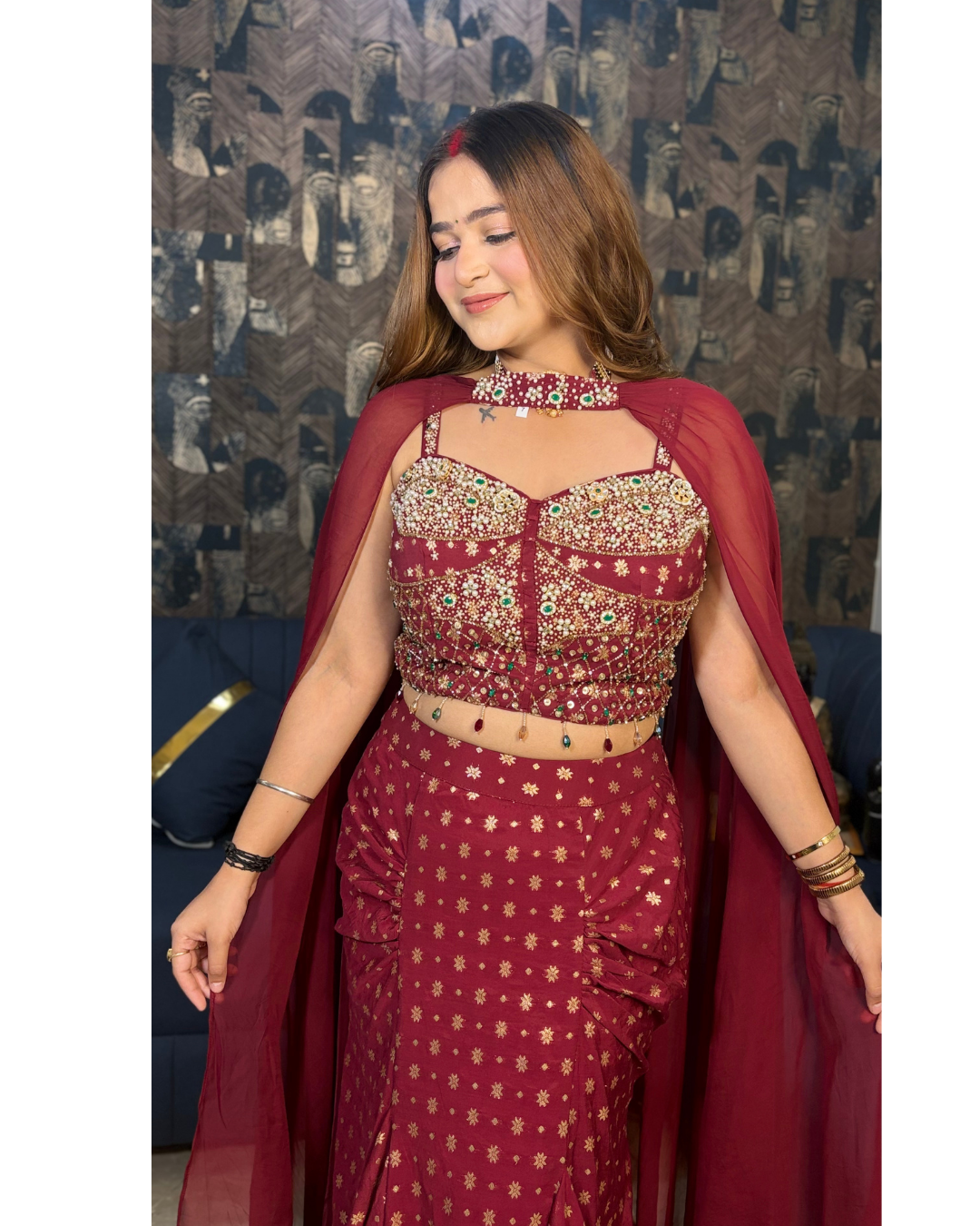 NIHARIKA-DRAPE SET