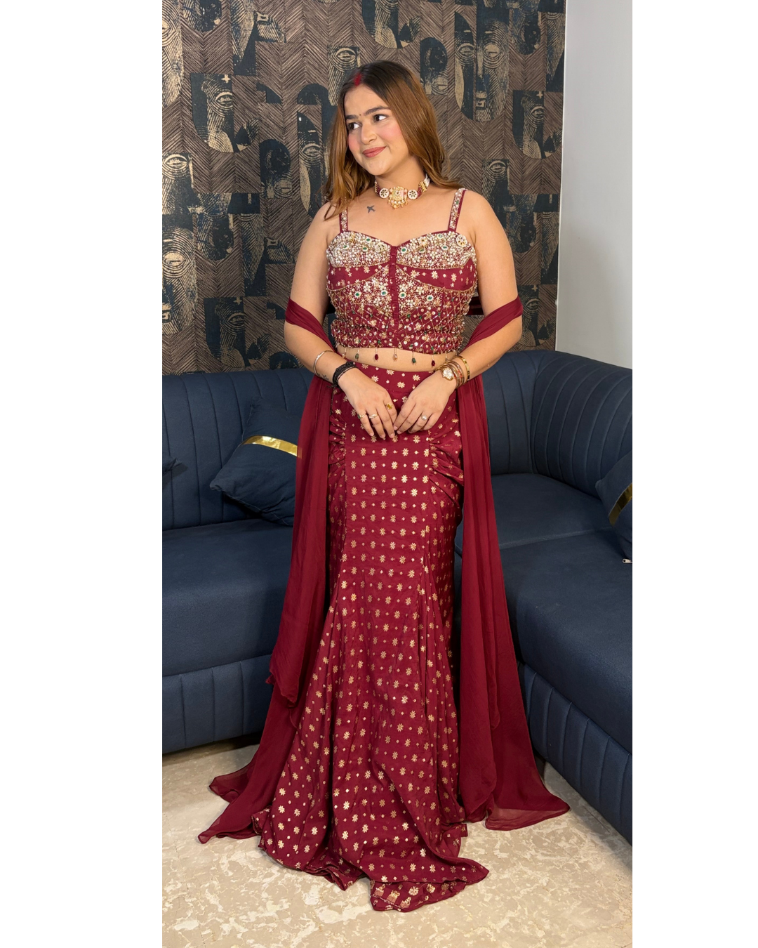 NIHARIKA-DRAPE SET