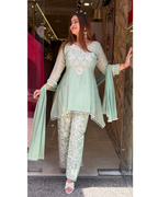 zeenat organza suit