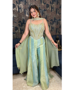 NIKIE-CORSET PLAZO SET