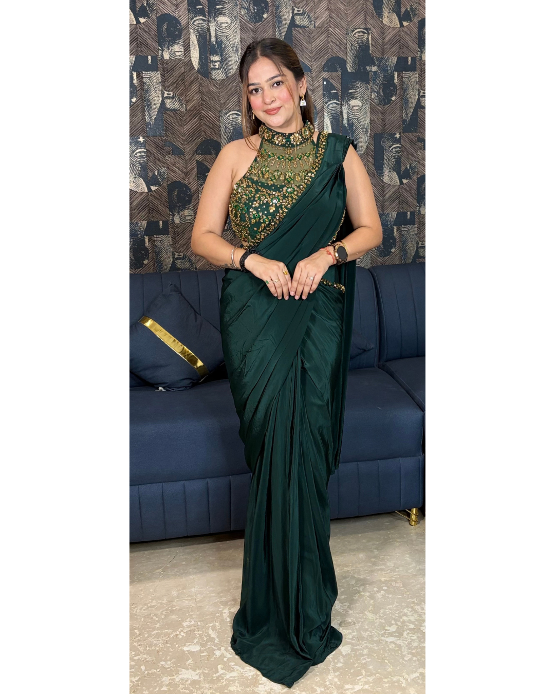 "NISHA"-DRAPE SAREE
