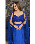 NIA-ELECTRIC BLUE LEHNGA