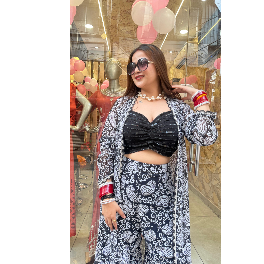 "SUSH" 3 PIECE  BLACK INDOWESTERN