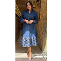"EXCLA" DENIM DRESS
