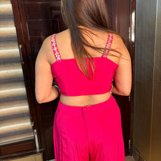 Hasana Short Sleeves Pink designer outfit.