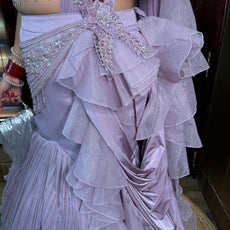 Meera Rosa Gown Lehenga
