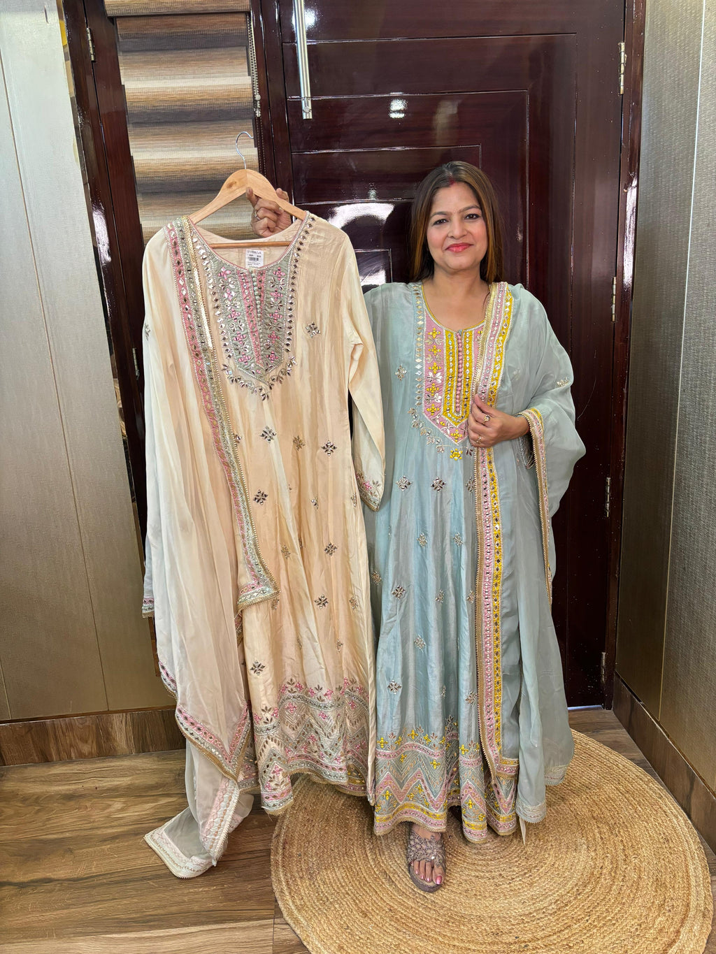 Hassena Anarkali with Dupatta