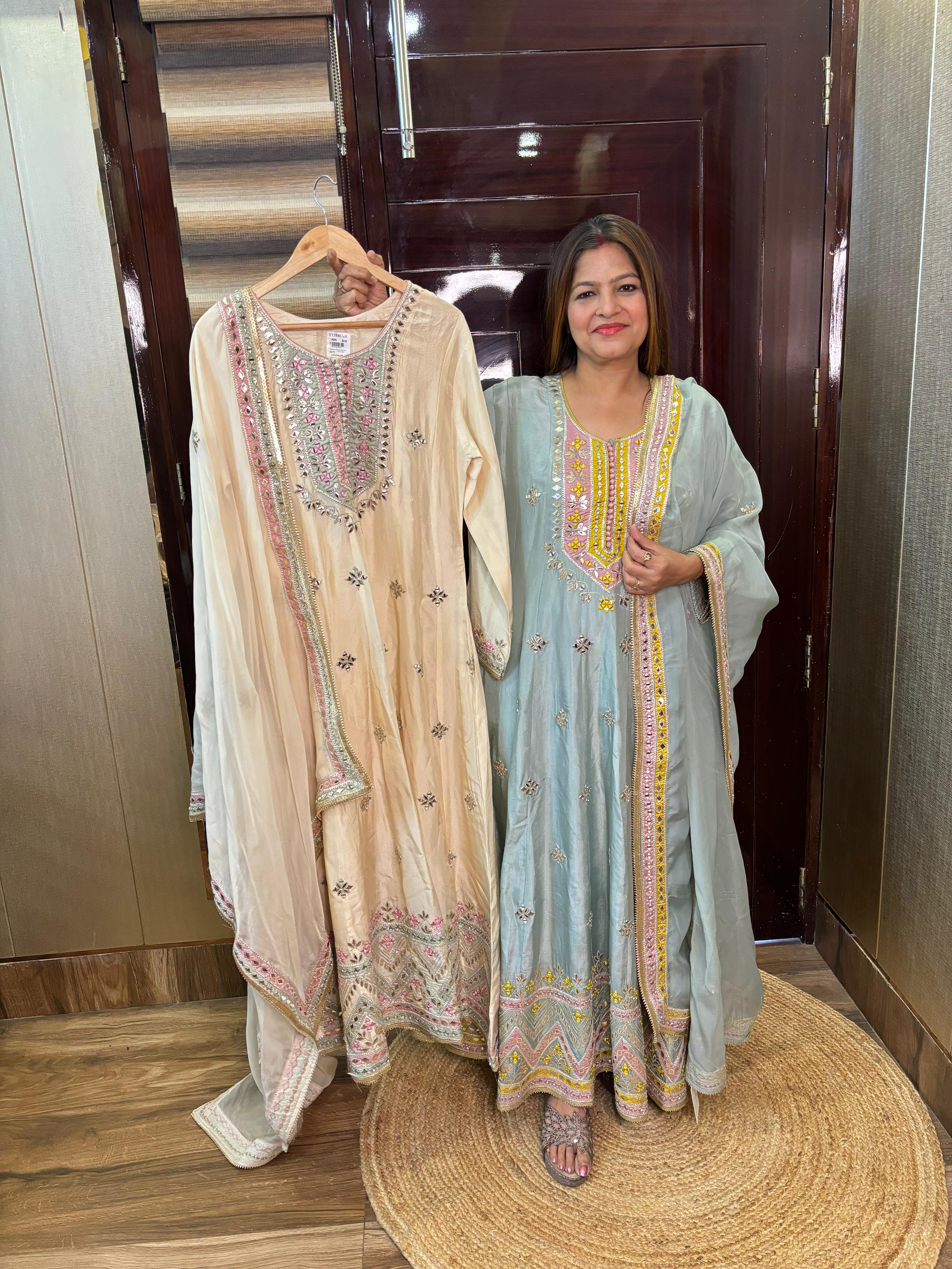 Hassena Anarkali with Dupatta