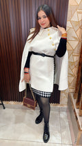 Long Poncho with belt