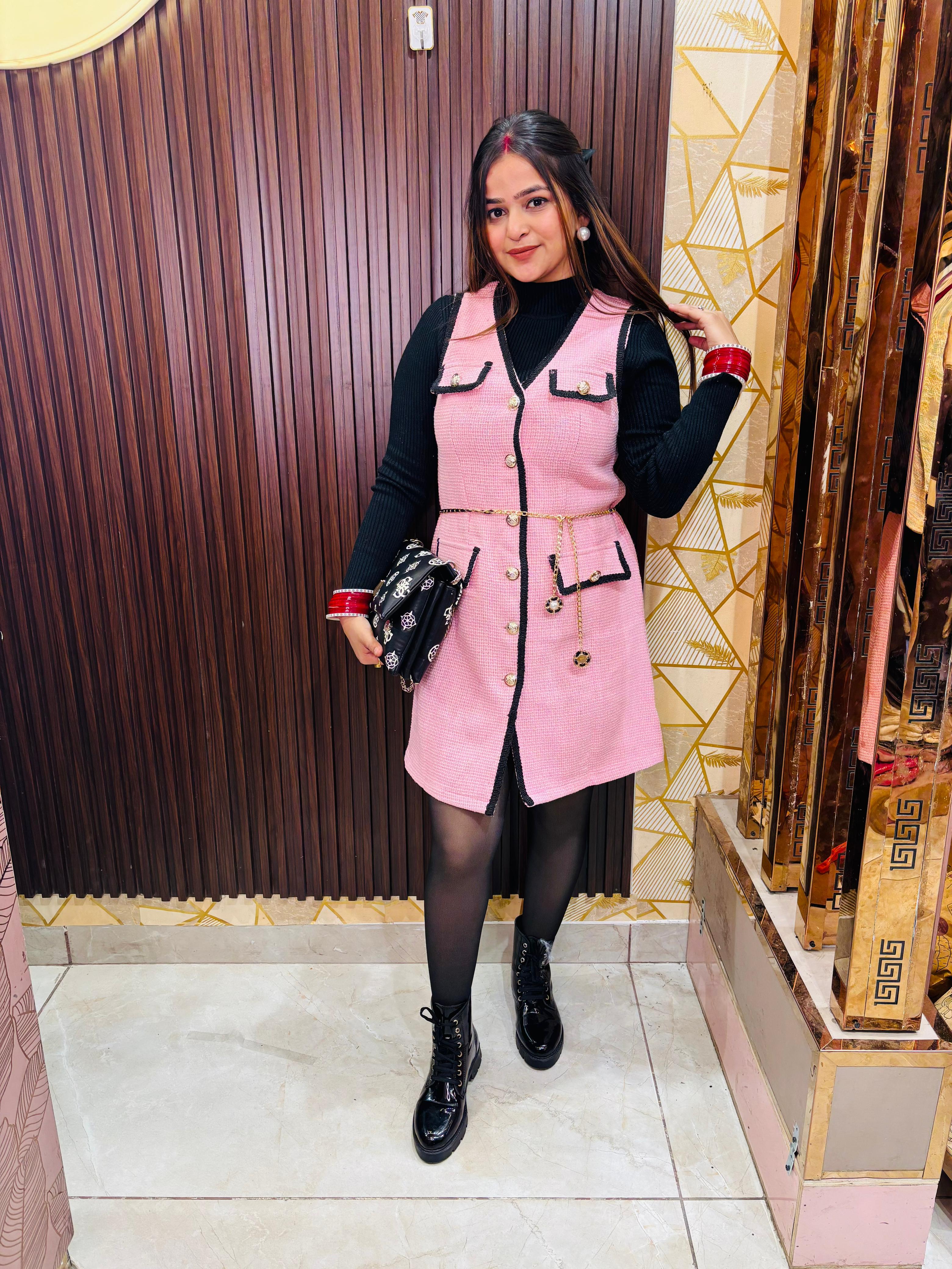 Tweed 3 piece set with belt + inner
