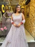 Sitara Pink Gown with Dupatta